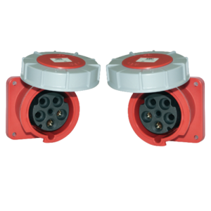 Ổ cắm gắn âm 3P 63A 6H IP67  F433-6