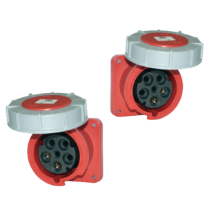 Ổ cắm gắn âm PCE F444-6 125A - 4P - 400V - 6H - IP66/67 F444-6