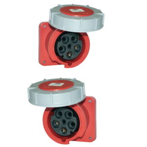 Ổ cắm gắn âm thanh PCE F445-6 125A - 5P - 400V - 6H - IP66/67 F445-6