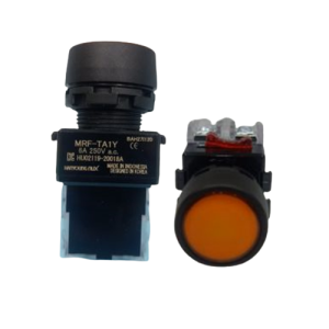 Nút nhấn không đèn viền nhựa màu vàng MRF-TA1Y