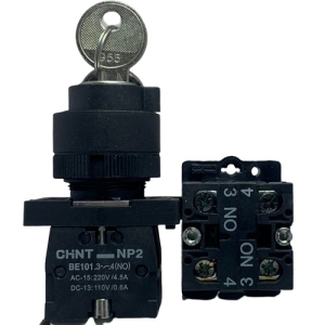 Công tắc xoay 3 vị trí có chìa Chint NP2-EG33