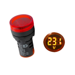 Đèn báo điện áp 50~500VAC Ø22 IP54 màu đỏ OMG-LE-V-R