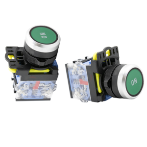 Nút nhấn nhả ON Ø22 IP65 1NO 1NC màu xanh lá OMG-PBH-11B-9