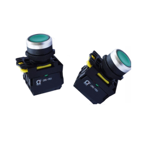 Nút nhấn nhả Ø22 IP65 1NO màu xanh lá OMG-PBX-10-G