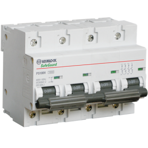 Cầu dao tự động MCB SafeGuard PS100H Series 4P SINO PS100H/4/D125