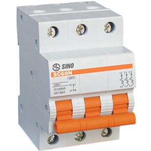 Cầu dao tự động MCB SC68N Series 3P SINO SC68N/C3020