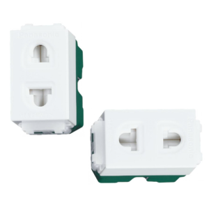 Ổ cắm đơn có màn hình, 250VAC-16A màu vàng kim WEV1081-7MYZ