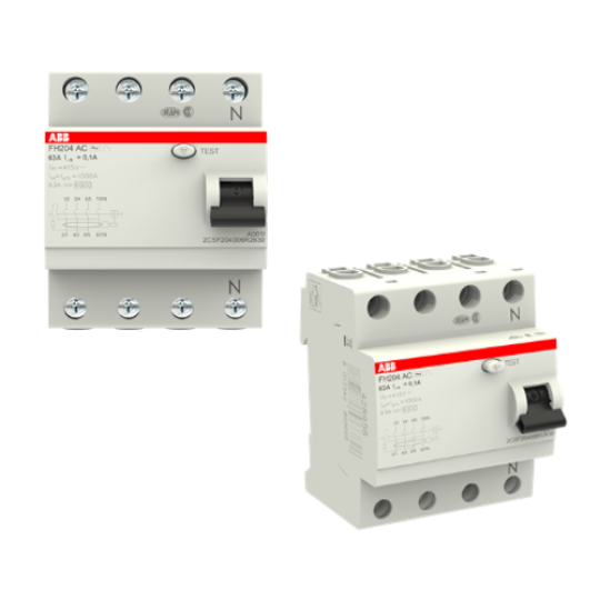 Cầu dao chống dòng rò RCCB ABB 2CSF204006R2630 FH204 AC-63/0.1