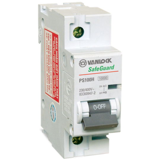 Cầu dao tự động MCB SafeGuard PS100H Series 1P SINO PS100H/1/D80