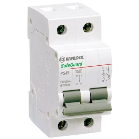 Cầu dao tự động MCB SafeGuard PS45N Series 2P SINO PS45N/C2016