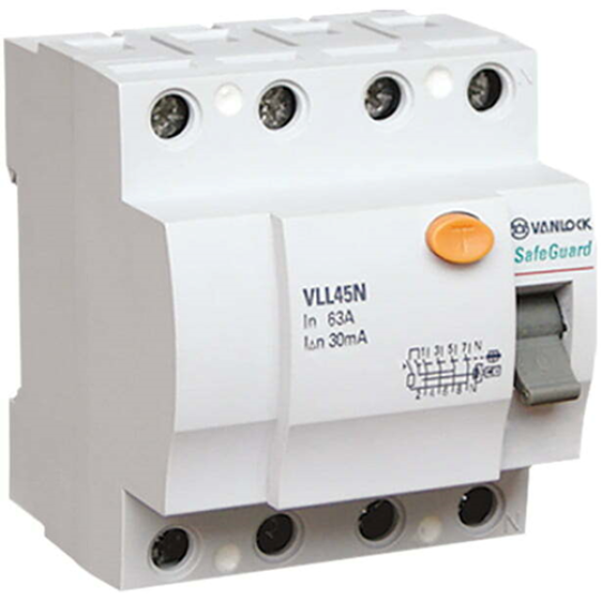 Cầu dao chống dòng rò RCCB VLL45N Series 4P SINO VLL45N/4016/100