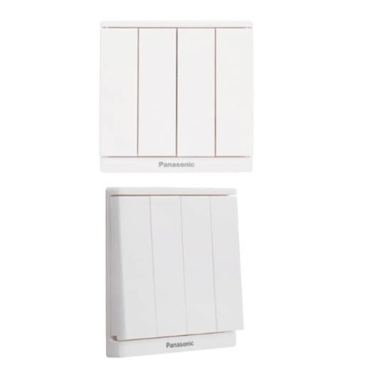 Bộ 4 công tắc 1 chiều bắt vít có dạ quang màu vàng  WMF517MYZ-1VN